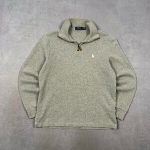 Polo by Ralph Lauren Heather Gray Quarter-Zip Sweatshirt
